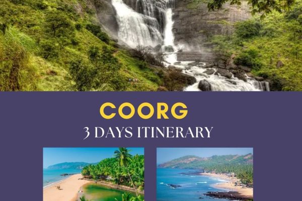 Coorg 3 Days Itinerary